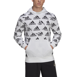 Men's - adidas Brand Love AOP Hoodie - White/Black