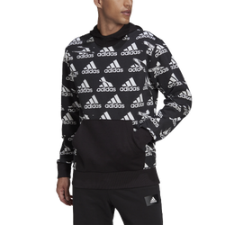 Men's - adidas Brand Love AOP Hoodie - Black/White