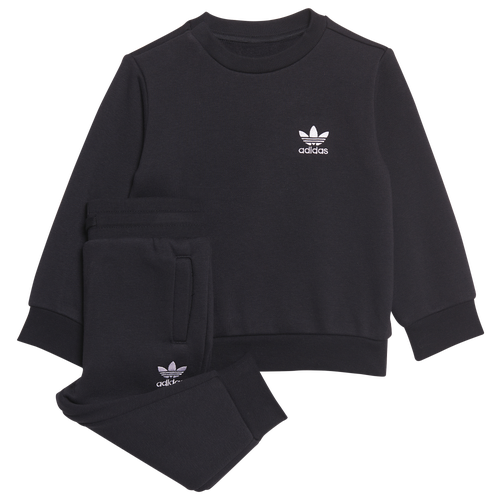 

Boys adidas Originals adidas Originals Adicolor Crewneck Tracksuit Set - Boys' Toddler Black Size 6MO