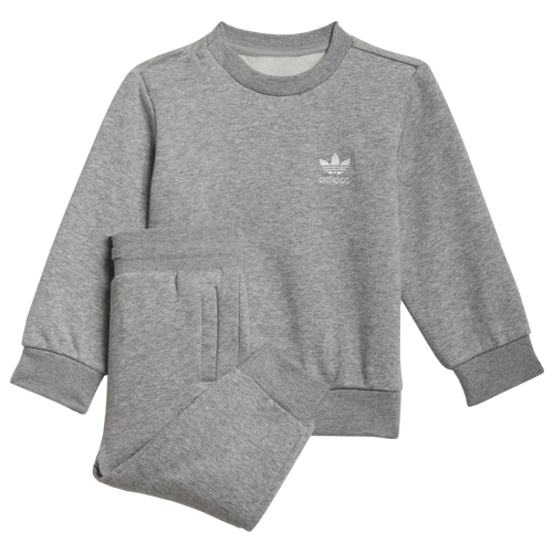 

adidas Originals Boys adidas Originals Adicolor Crewneck Tracksuit Set - Boys' Toddler Medium Gray Heather Size 18MO