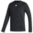 adidas Team Fresh BOS Cotton Long Sleeve T-Shirt - Men's Black/White