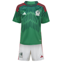 Boys' Toddler - adidas Mexico National Team 2022/23 Home Mini Kit - Green