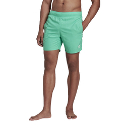 Men's - adidas Originals Adicolor Essentials Trefoil Swim Shorts - Green/White