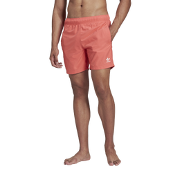 Men's - adidas Originals Adicolor Essentials Trefoil Swim Shorts - Pink/White