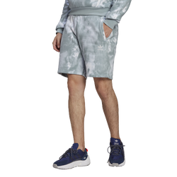 Men's - adidas Originals Essential Tie Dye Fleece Short - Magic Gray