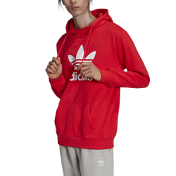 Men's - adidas Originals Trefoil Hoodie - Red/White