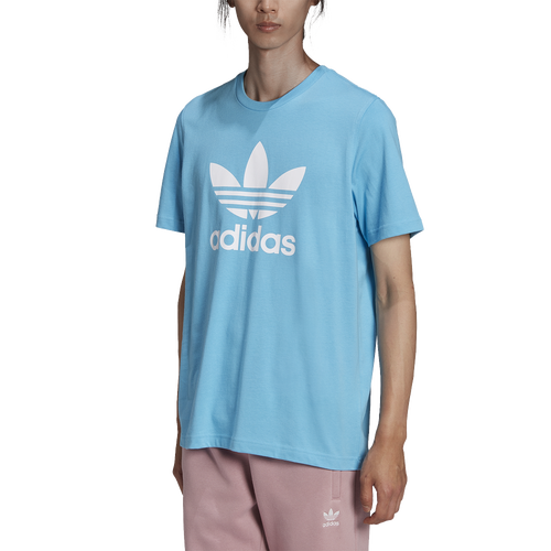 

adidas Mens adidas Trefoil T-Shirt - Mens Sky Rush Size S