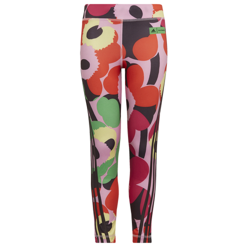 

Girls adidas adidas MRMK Tight Leggings - Girls' Grade School Pink/Maroon Size S