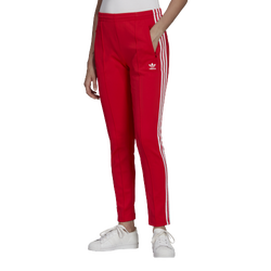 Women's - adidas SST Pants - Red/Red