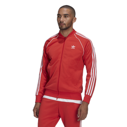Men's - adidas Originals Adicolor Superstar Track Jacket - Vivid Red/White