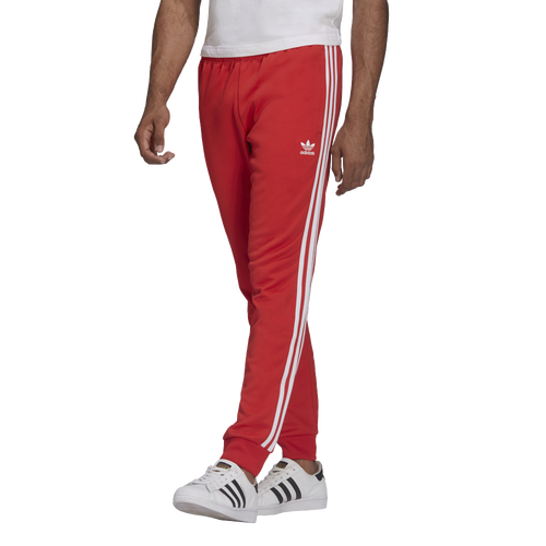 

adidas Originals Mens adidas Originals Adicolor Superstar Track Pants - Mens Vivid Red/White Size M