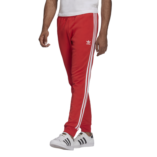 

adidas Originals Mens adidas Originals Adicolor Superstar Track Pants - Mens Vivid Red/White Size L