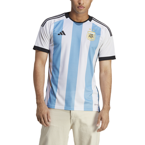 

adidas Mens Argentina adidas Argentina 2022 Home Jersey - Mens White/Light Blue Size M