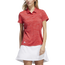 adidas Space-Dyed Golf Polo - Women's Collegiate Red /White