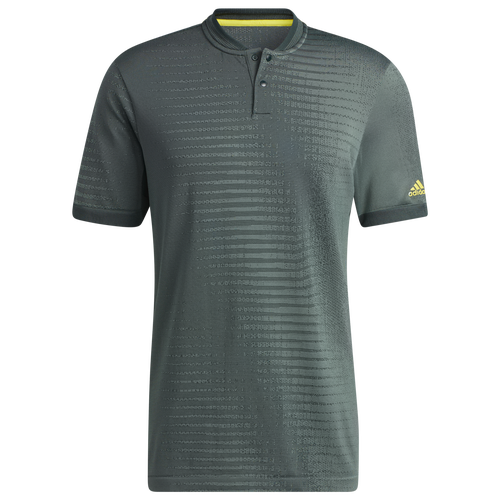 

adidas Mens adidas Statement Seamless Polo - Mens Trace Green/Shadow Green Size L