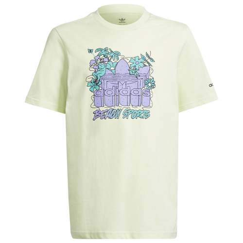 

adidas Originals Boys adidas Originals Stoked Pack T-Shirt - Boys' Grade School Green/Purple Size XL