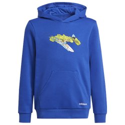 Boys' Grade School - adidas Stoked Hoodie - Blue/Blue