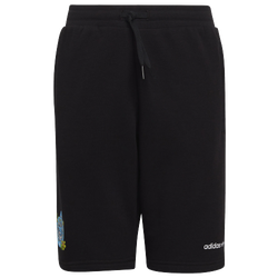 Boys' Grade School - adidas Stoked Cotton Shorts - Black/Black