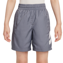 Boys' Grade School - Nike NSW Club HBR Woven 6 Inch Shorts - Gray/White