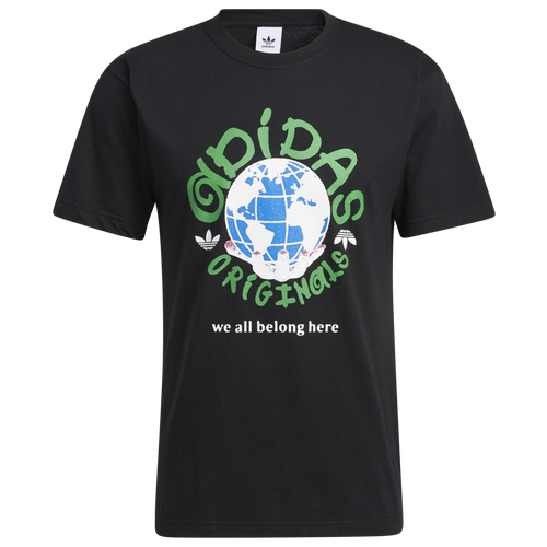 

adidas Mens adidas Earth Club T-Shirt - Mens Black/Black Size S