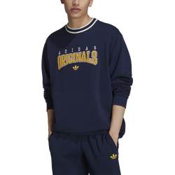 Men's - adidas Varsity IP Crew - Navy/Gold