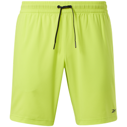 Men's - Reebok Workout Woven Shorts - Acid Yellow