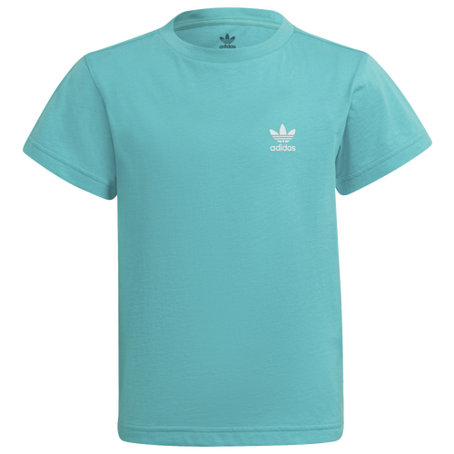 

adidas Originals Boys adidas Originals Essential T-Shirt - Boys' Preschool Teal/White Size 6