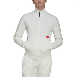 Men's - adidas Fitted Track Top - Off White/Off White