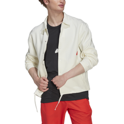 Men's - adidas Coach's Jacket - White/White