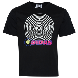Men's - adidas GID Tref Short Sleeve T-Shirt - Black/White