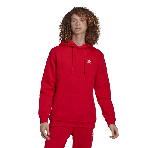 

adidas Originals Mens adidas Originals Adicolor Essential Trefoil Fleece Hoodie - Mens Vivid Red Size S