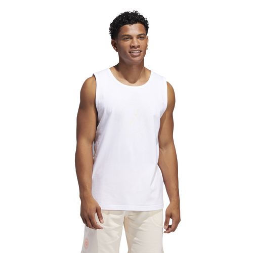 

adidas Mens adidas Harden Vol. 6 Ch. 3 Tank - Mens White Size M