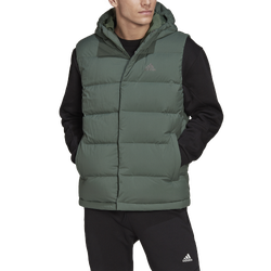 Men's - adidas Helionic Outdoor Down Vest - Green Oxide