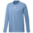 adidas Team Fresh BOS Cotton Long Sleeve T-Shirt - Men's Light Blue/White