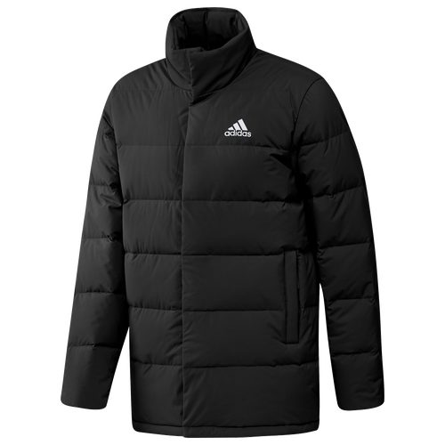 

adidas Mens adidas Helionic Hooded Down Jacket - Mens Black/Black Size S