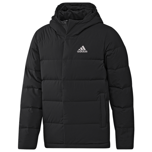 

adidas Mens adidas Helionic Hooded Down Jacket - Mens Black Size M