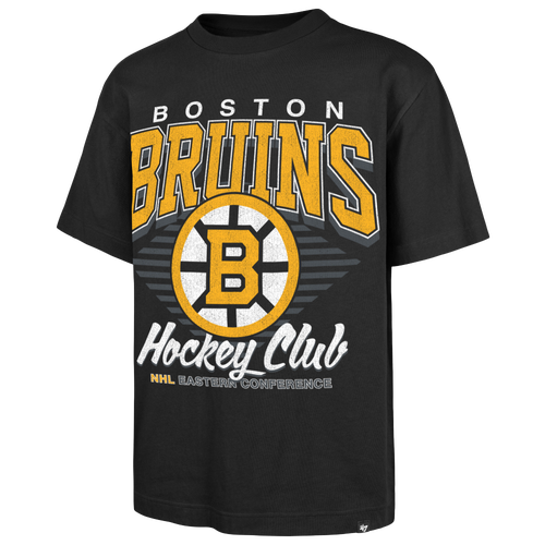 47 Brand Mens Boston Bruins NHL Boston Bruins Extend Play T-Shirt - - Black