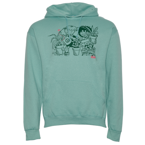 

Heron Hues Mens Heron Hues Human Unity Hoodie - Mens Green/Pink Size L