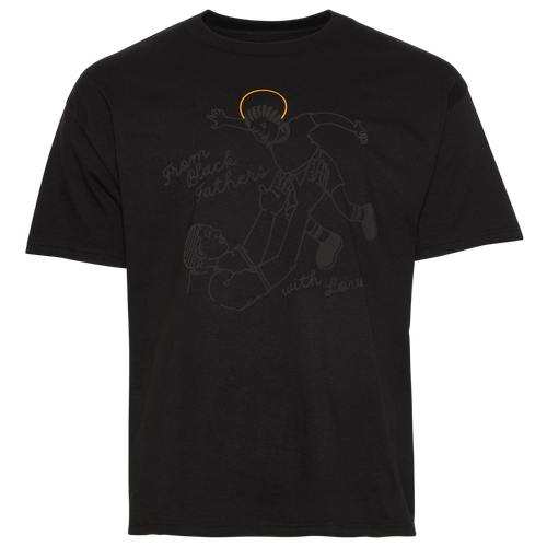

Heron Hues Mens Heron Hues From Black Fathers T-Shirt - Mens Black/Gold Size L