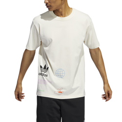 Men's - adidas Originals Natural Logo T-Shirt - White