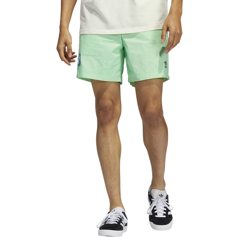 

adidas Originals Mens adidas Originals Happy Earth Shorts - Mens Lime Size M