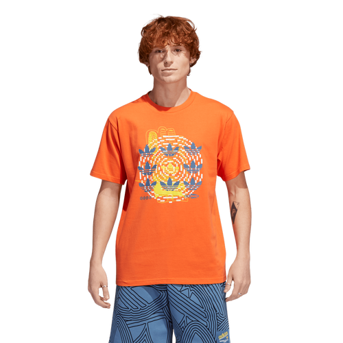 

adidas Originals Mens adidas Originals Hypersport Multi Trefoil T-Shirt - Mens Orange/Yellow Size XXL