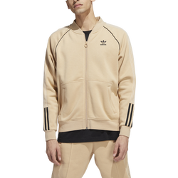 Men's - adidas Fleece Superstar Jacket - Beige