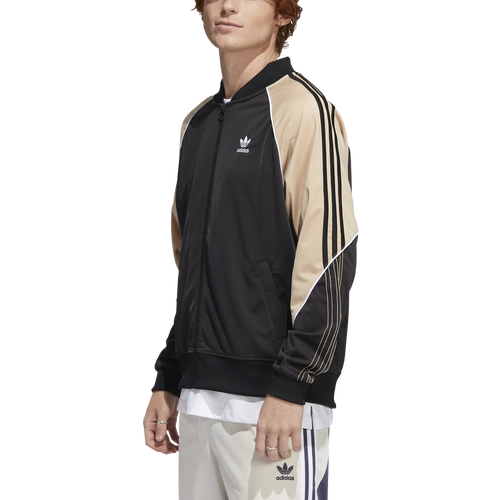 

adidas Originals Mens adidas Originals CB Superstar Jacket - Mens Black/Beige Size S