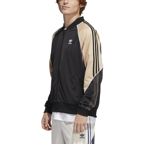 Adidas Originals Cb Superstar Jacket In Black/beige