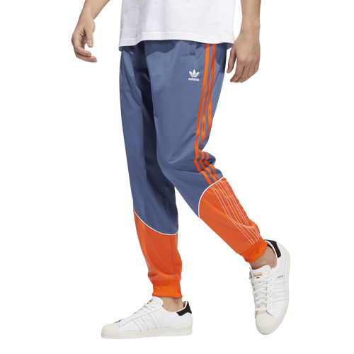 

adidas Originals Mens adidas Originals Tricot Superstar Track Pants - Mens Blue/Orange Size XL