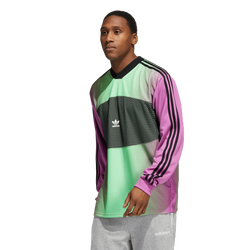 Men's - adidas Hypersport Keeper Longsleeve T-Shirt - Purple/Green