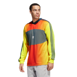 Men's - adidas Hypersport Keeper Longsleeve T-Shirt - Yellow/Orange