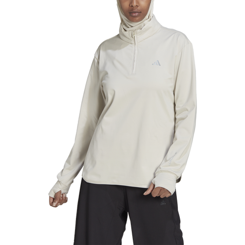 

adidas Womens adidas Techfit Warm 1/4 Zip Training Top - Womens Alumina Size S