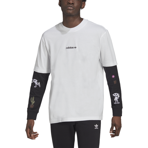 

adidas Originals adidas Originals A33 Long Sleeve Tee - Mens White/Black Size L